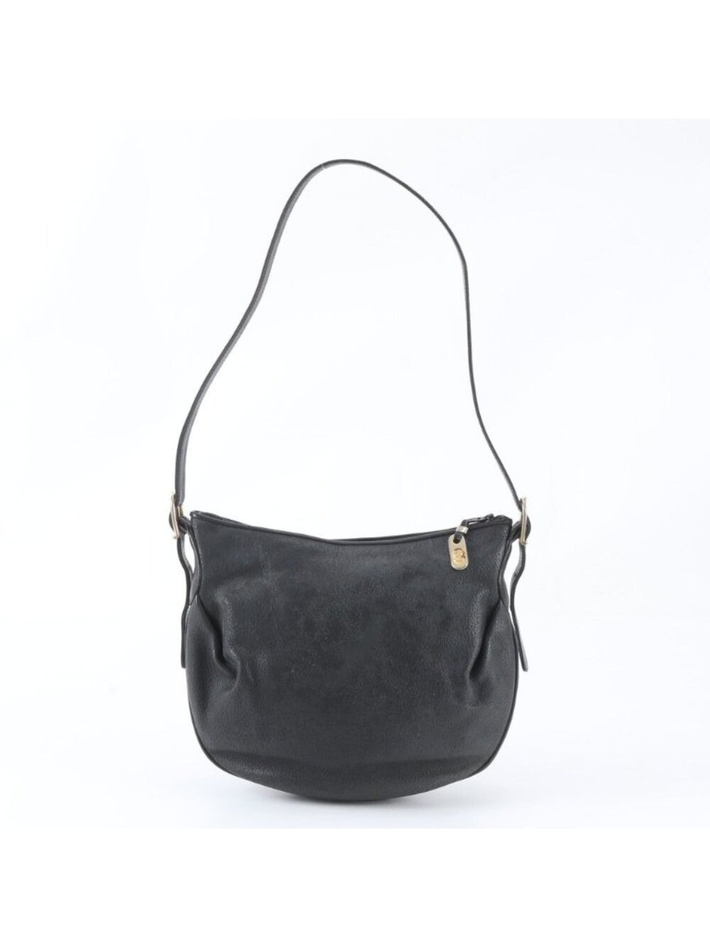 Gucci Vintage Leather Shoulder Bag Black
